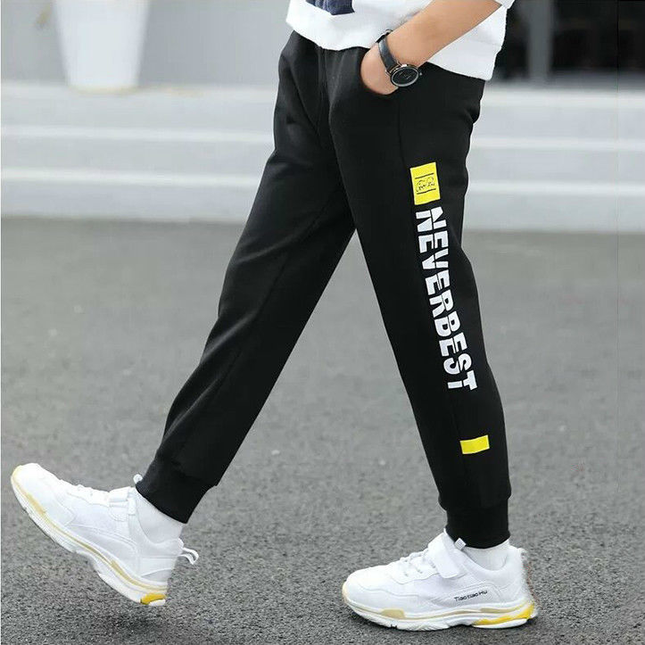 Boys Sport Pants Girls Casual Trousers Kids Baby Spring Trousers Cotton Teen Sweatpants For Boy Autumn Children Pants Fashion alx