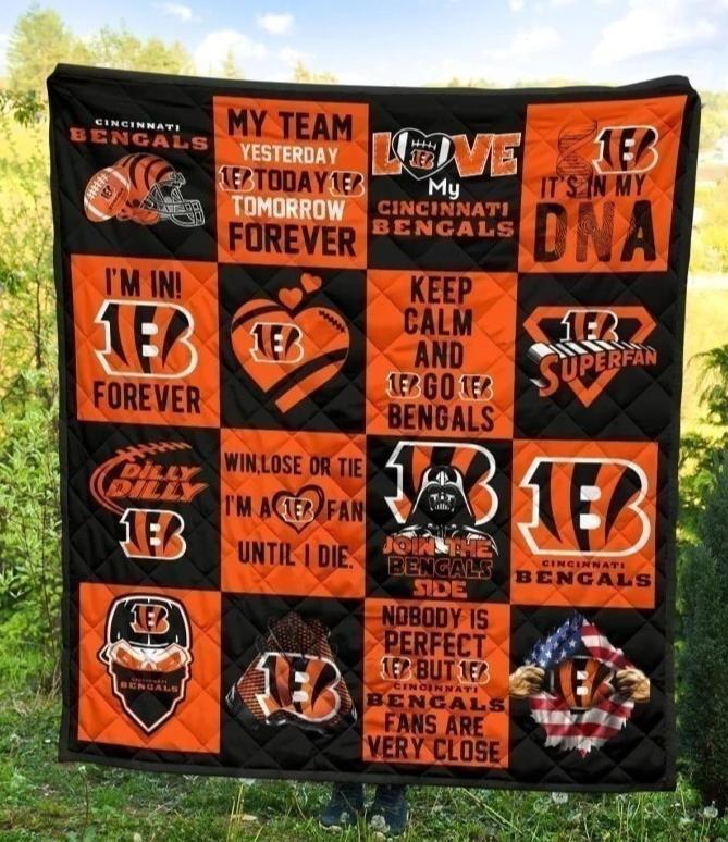 My Team Cincinnati Bengals Quilt Blanket For Fan Gift