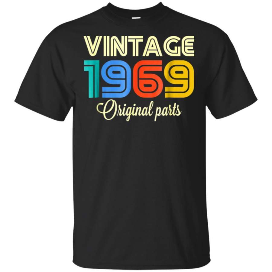 Vintage 1969 Old School 49th Birthday Gift T-shirt