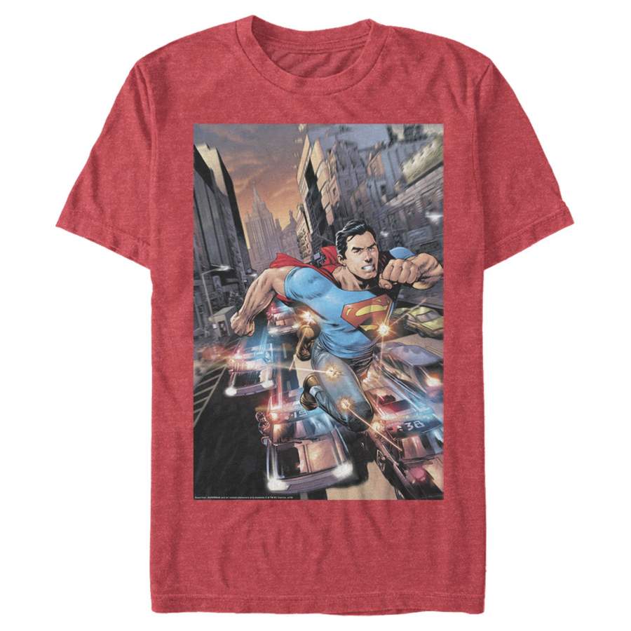 Superman Men’s Hidden Hero Glimmer  T Shirt