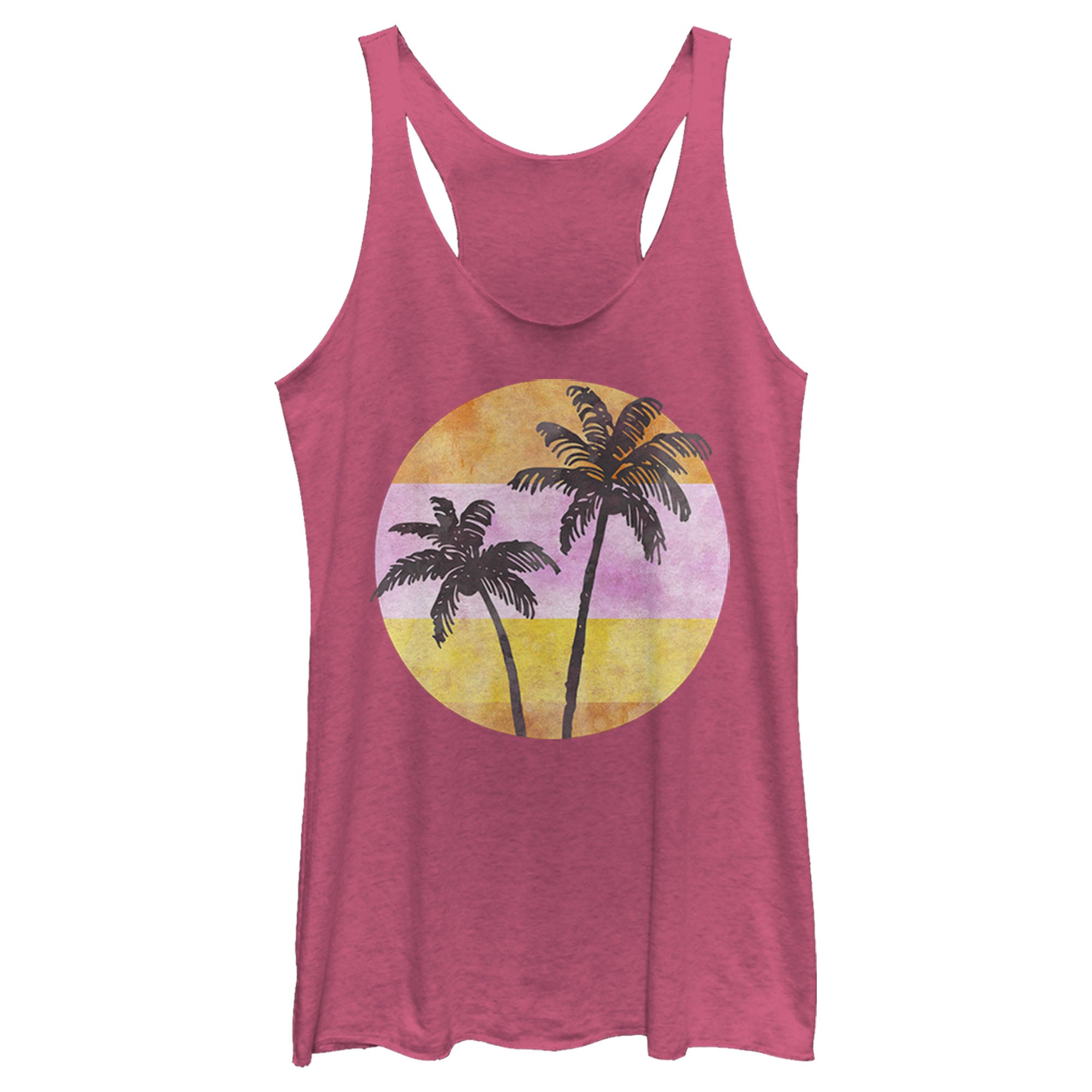 Women’S Lost Gods Palms Circle Racerback Tank Top