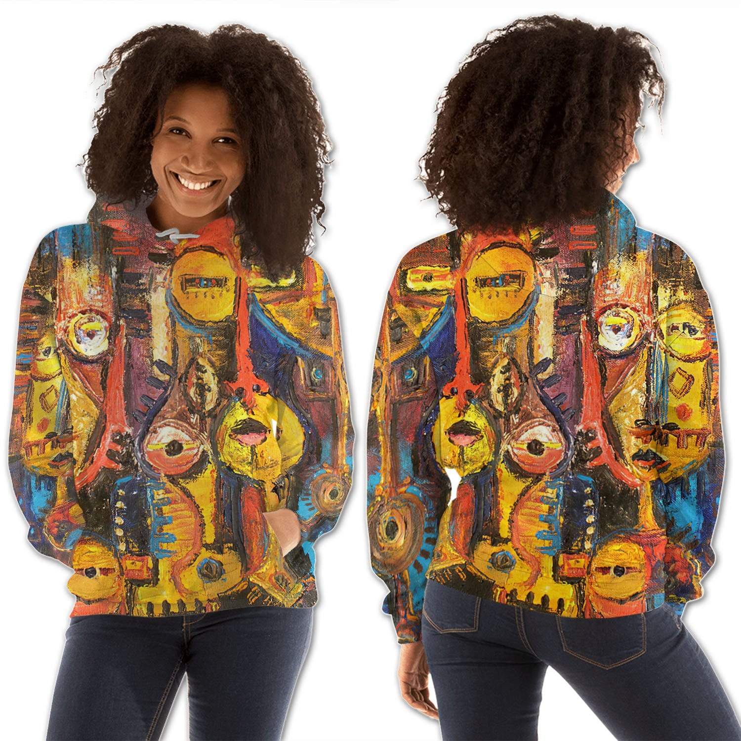 African American Hoodies Pretty African American Woman Trendy African American Afrocentric Pattern Art Black History Clothing