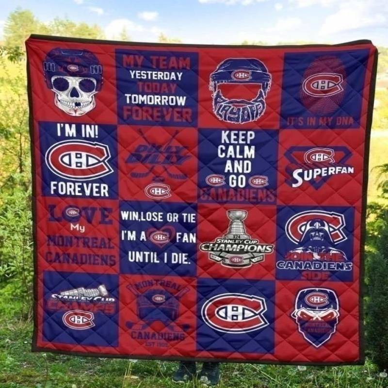 My Team Montreal Canadiens Quilt Blanket Hockey Gift Idea MN09