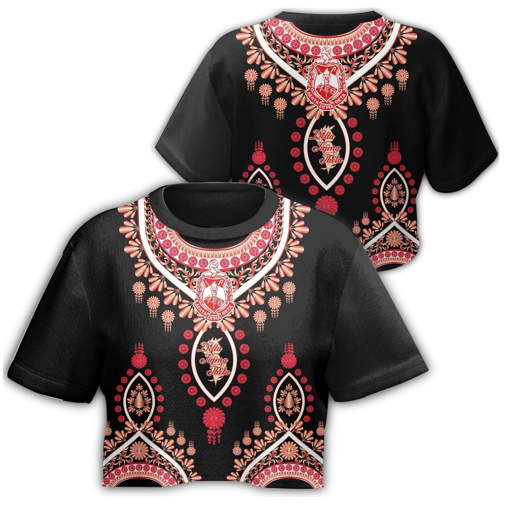 Sorority Tshirt – Delta Sigma Theta Soro Dashiki Croptop Tshirt