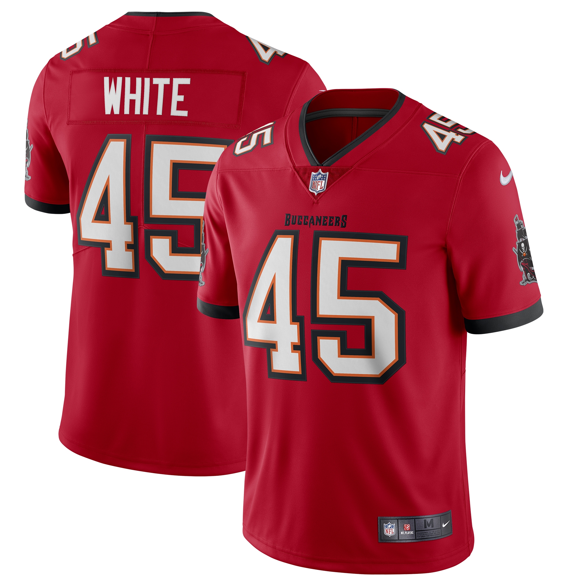 Men’s Tampa Bay Buccaneers Devin White Red Vapor Limited Jersey