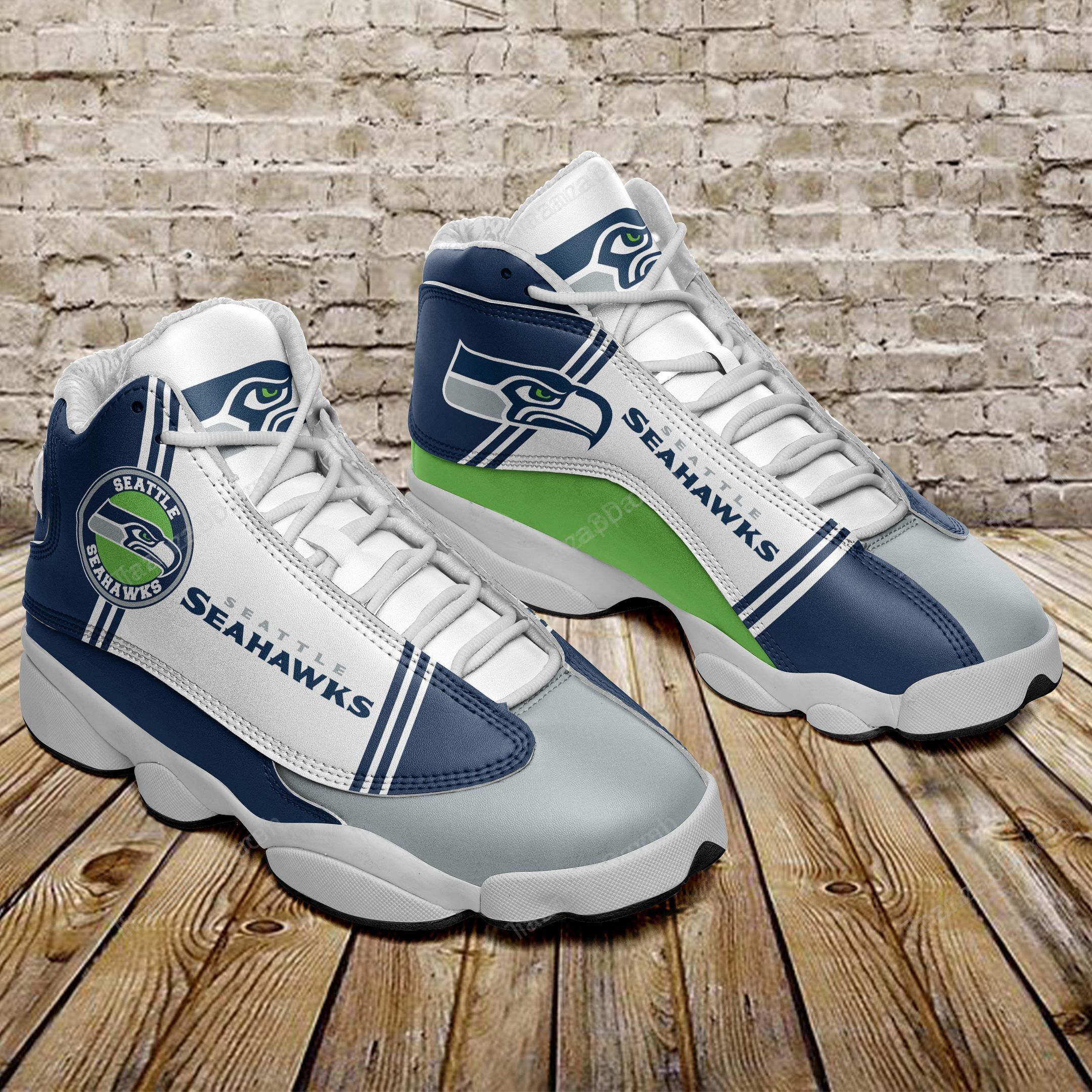 Seattle Seahawks Air Jd13 Sneakers 525