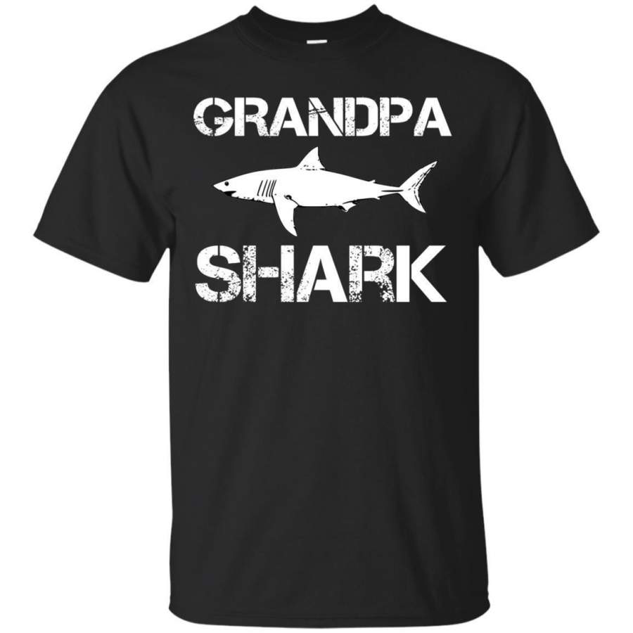 AGR Grandpa Shark Tshirt  Funny Grandfather Shark Shirt Jaq T-shirt