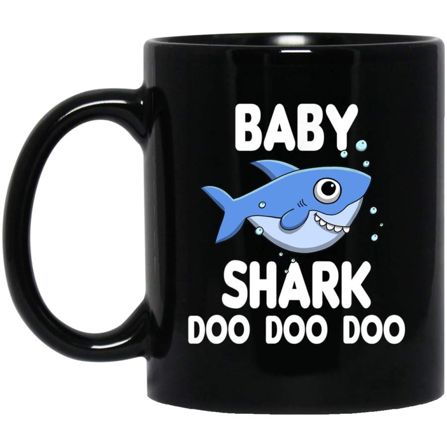 Baby Shark Mug – Baby Funny Shark Mug Black Mug