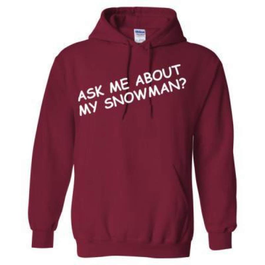 AGR Ask Me About My Snowman – Heavy Blend™ Hooded Sweatshirt