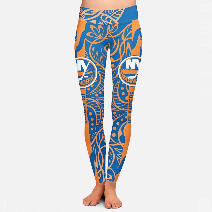 Curly Line Charming Daily Fashion New York Islanders Leggings