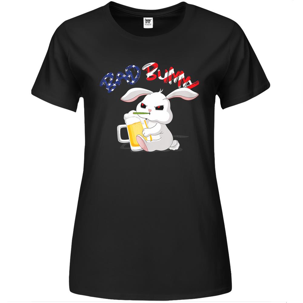 4Th July Shirts, Fourth Of July Premium Womens Premium Womens Tshirtss, 4Th Of July Premium Womens T Shirts, Marijuana 4Th Of July Bad Bunny Beer Drinking Premium Womens T Shirts