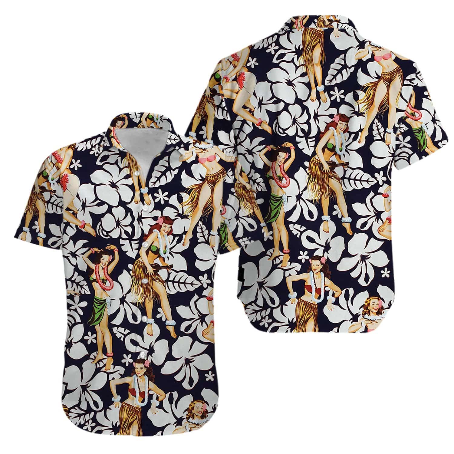 Sexy Girl Hula Tropical Hawaiian Shirts #KV – ushawaiian