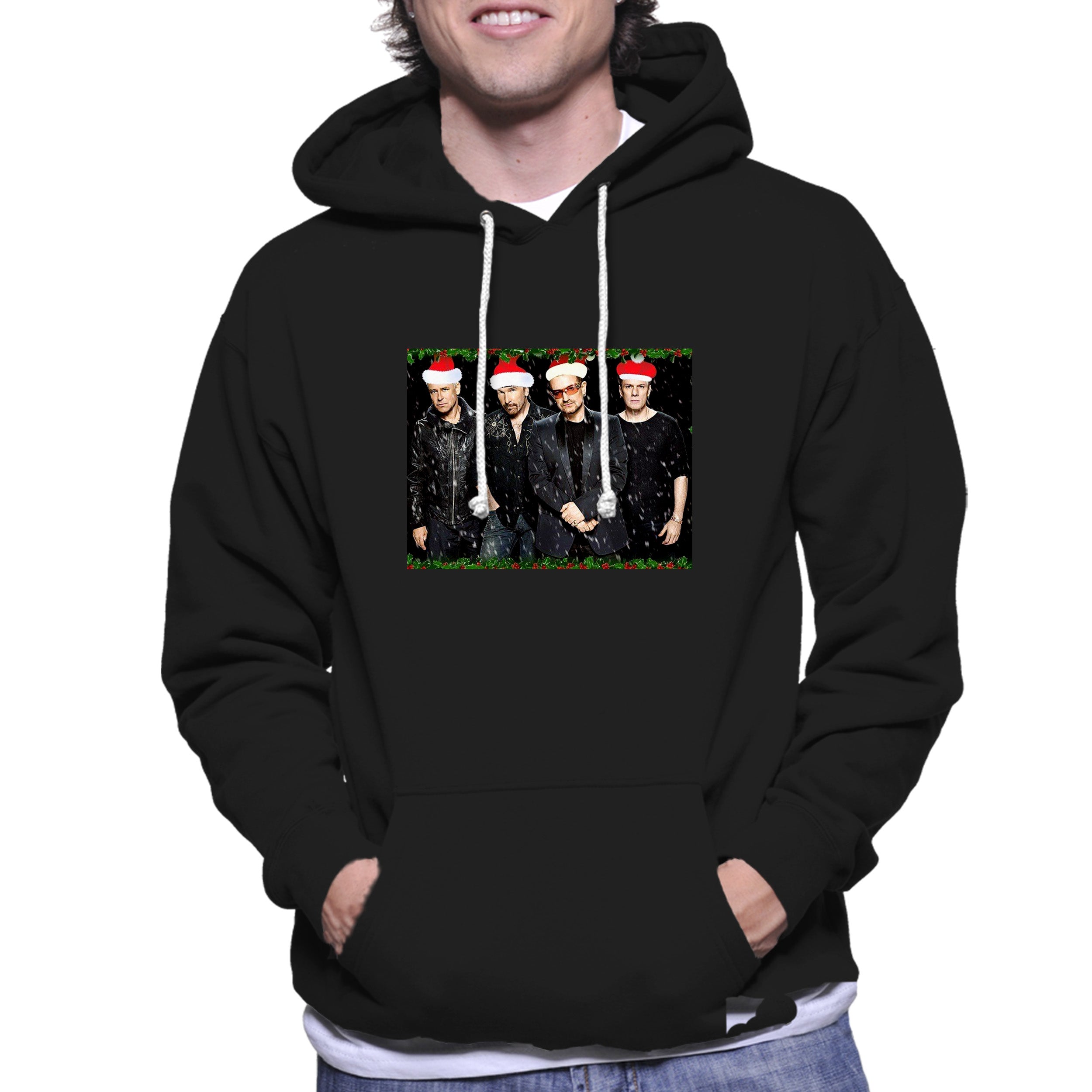 U2 Happy Christmas Unisex Hoodie