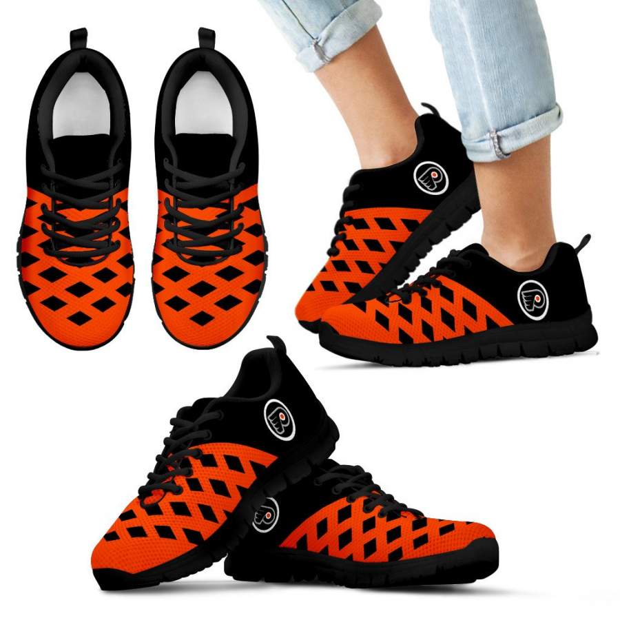 Two Colours Cross Line Philadelphia Flyers Sneakers