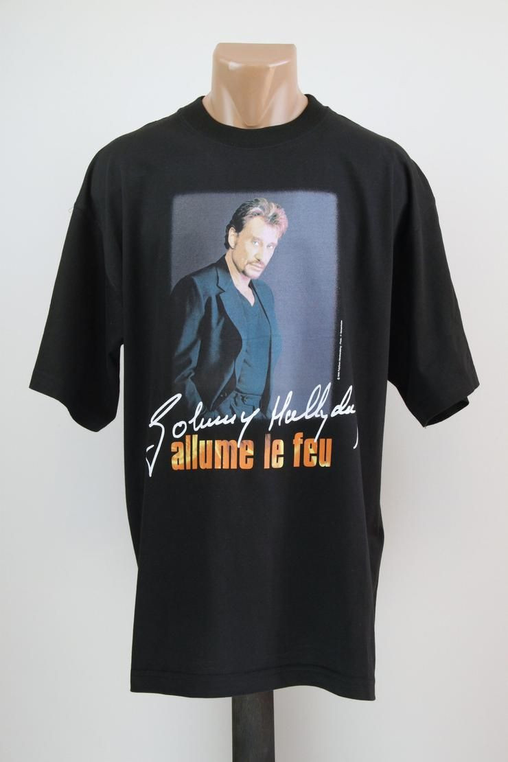 90 S Vintage Johnny Hallyday Shirt