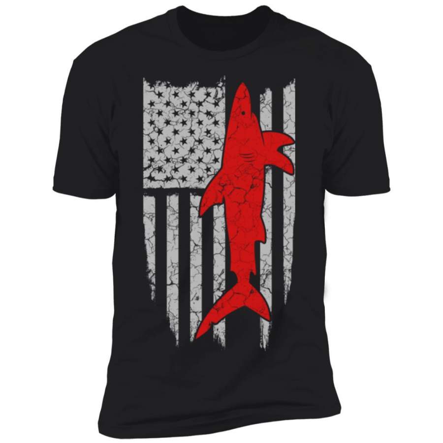 Shark flag t-shirt for American