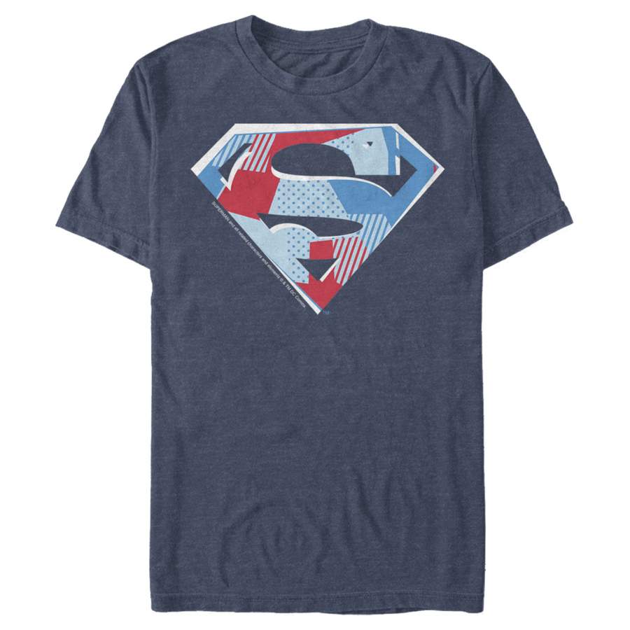 Superman Men’s Logo Geometric  T Shirt