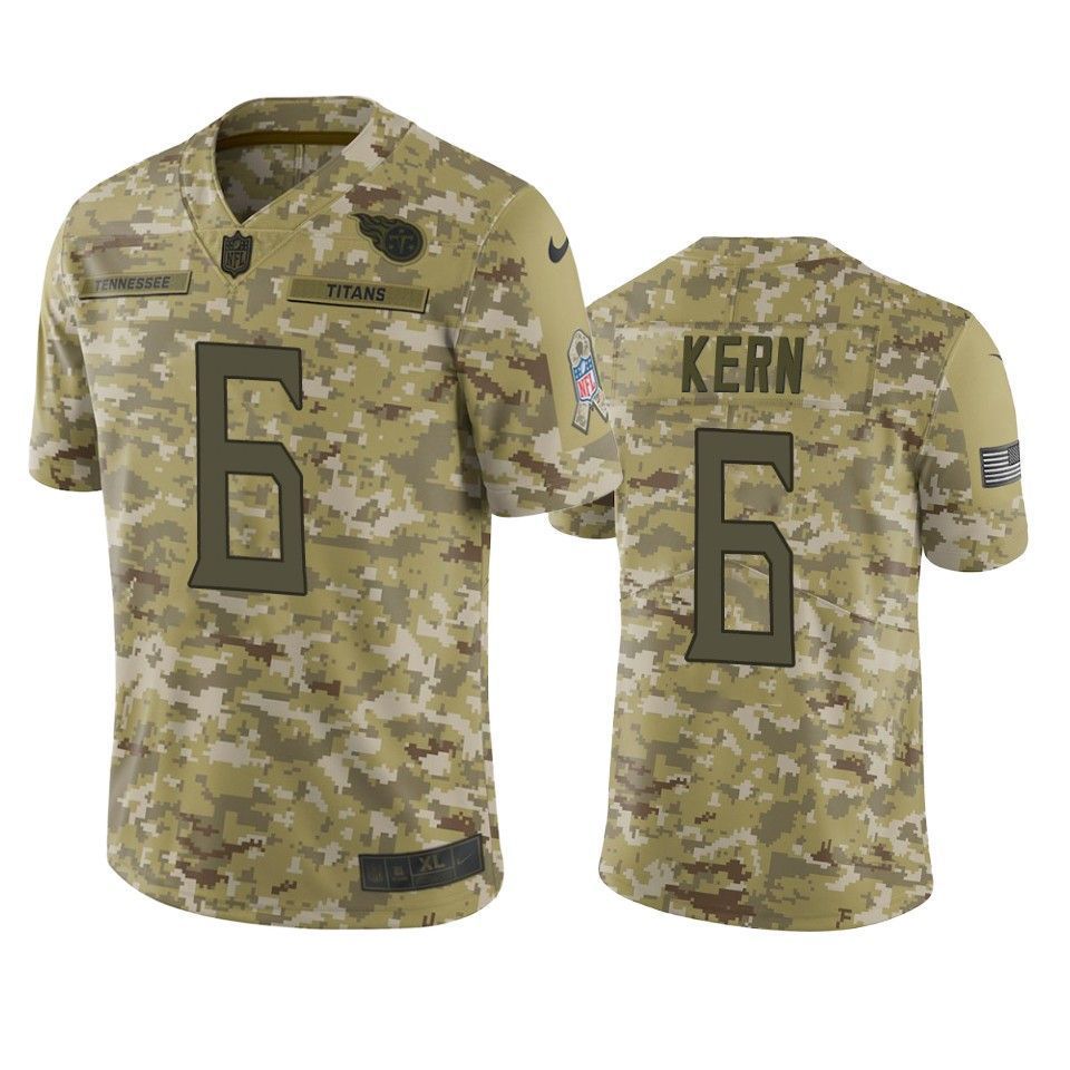 Tennessee Titans Brett Kern Jersey NFL Camo Salute To Service