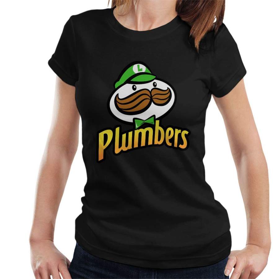 Super Mario Pringles Luigi Women’s T-Shirt