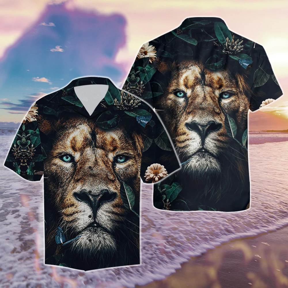 Nature Lion Beach Hawaii Shirt Ha99628