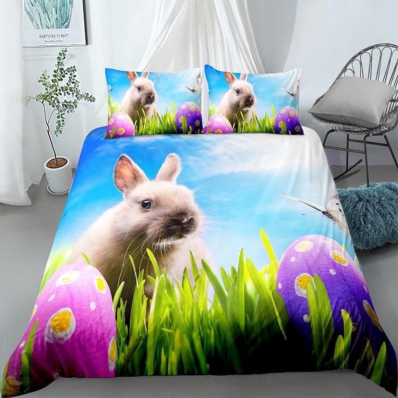 3D Rabbit & Easter Eggs Dubj0088 Bedding Set