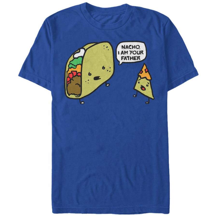 Lost Gods Men’s Taco Nacho I am Your Father  T Shirt Royal Blue