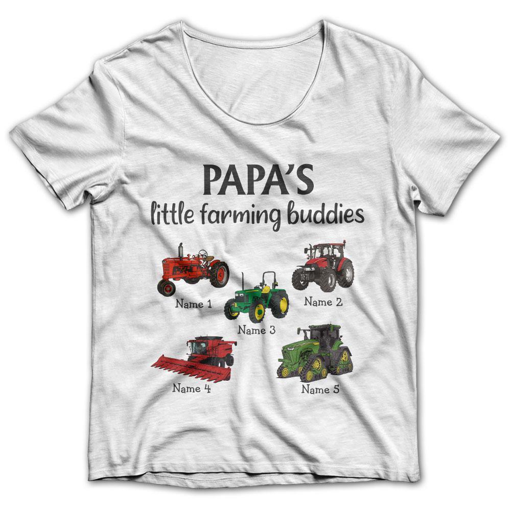 Grand Dad’S Little Farming Buddy Personalized Shirt
