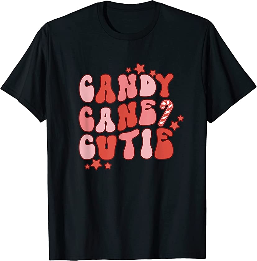 Candy Cane Cutie Funny Christmas Boys Girls Xmas Pajama T-Shirt