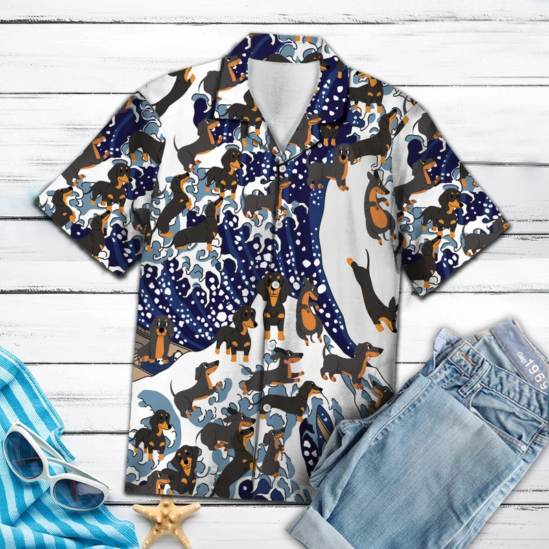 Dachshund Hawaii Shirt For Men Women Adult Ha25505