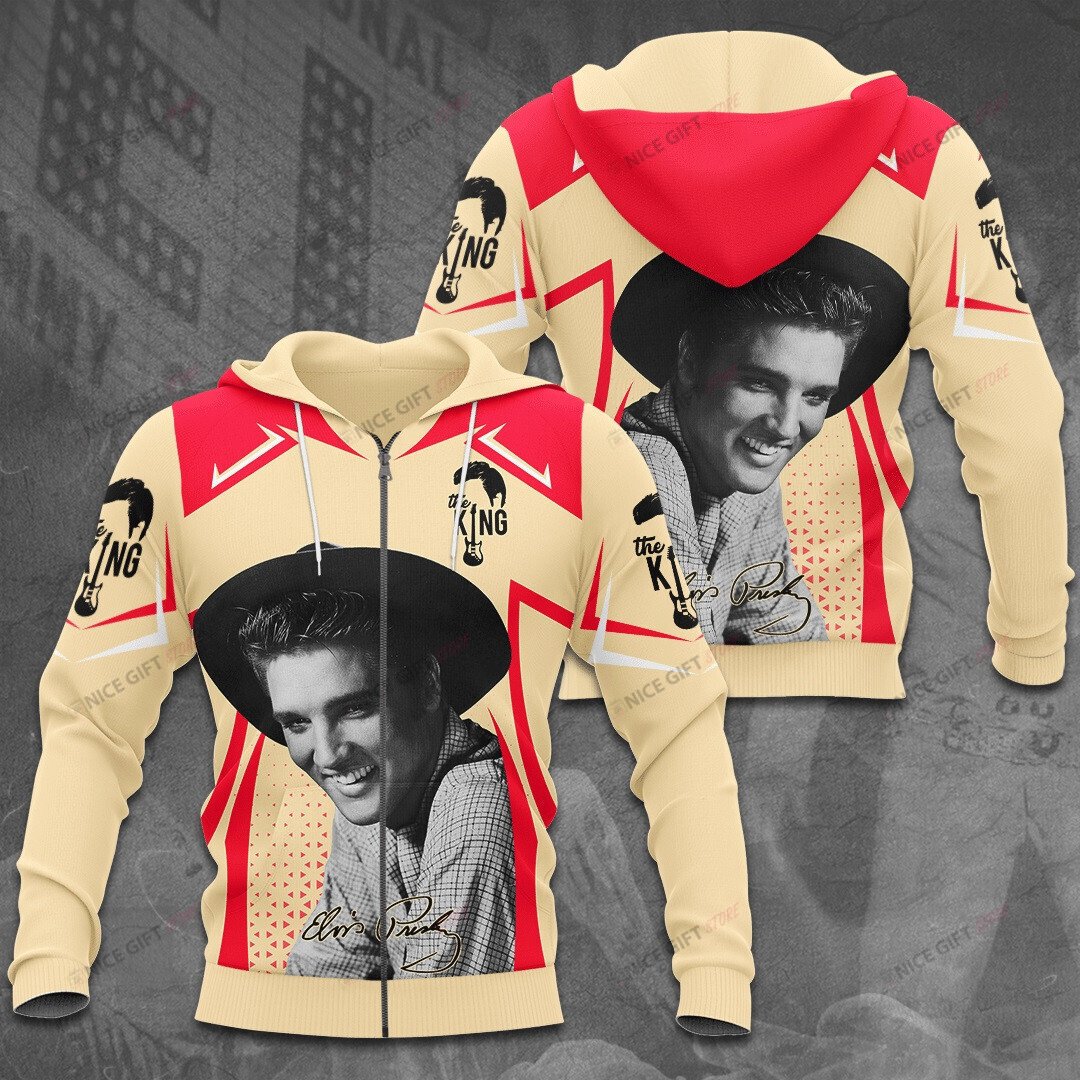 Elvis Presley Zip Hoodie 3D 3Zh-U0C8