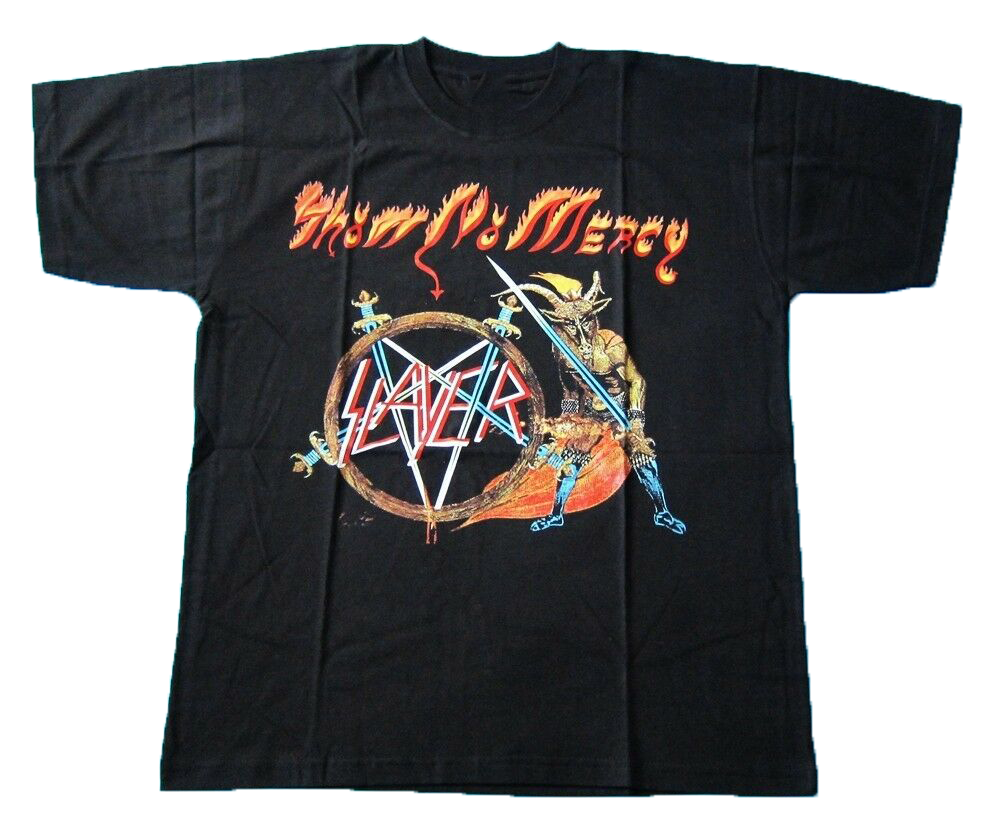 Vtg Slayer – Show No Mercy Black Men’s T-Shirt