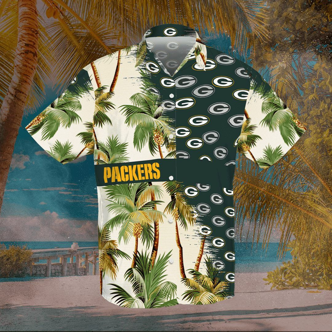 Green Bay Packers Professional Football Team All Over Print 3D Hawaiian Shirt-Green-Tph