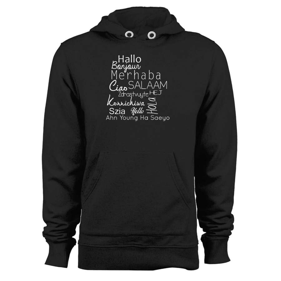 World Languages Hello Unisex Hoodie