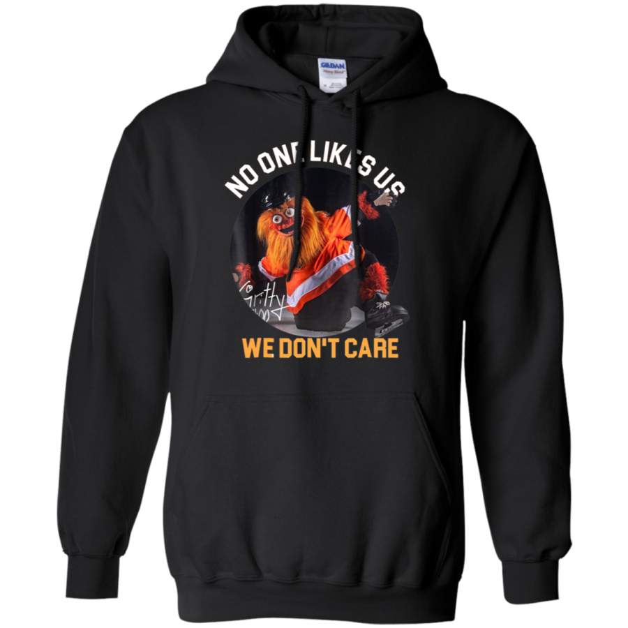 AGR No One Likes Us We Don’t Care – Gritty Philly Mascot Hoodie