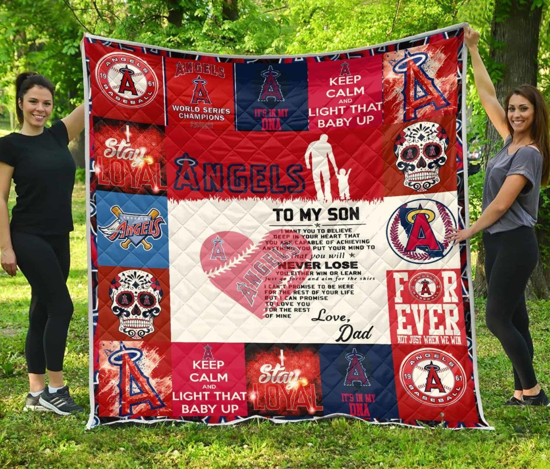 Los Angeles Angels Family – To My Son Quilt BLANKET