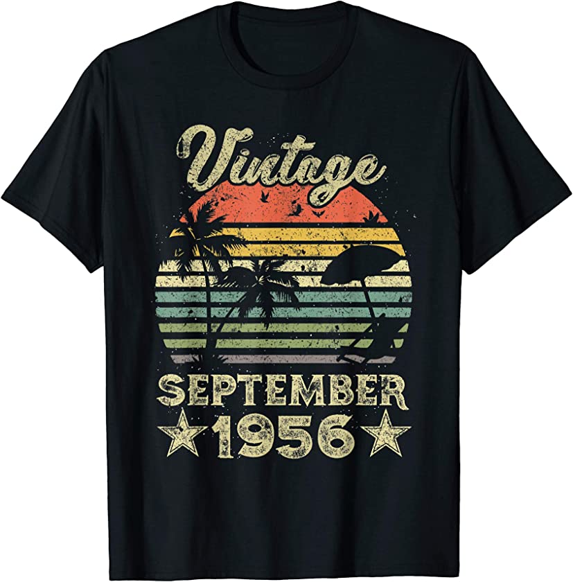 63th Birthday Gift Vintage 63 Years Old September 1956 Shirt