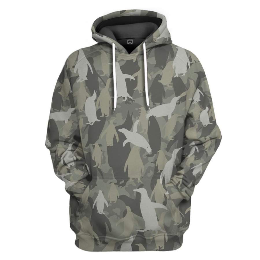 Gearhuman 3D Penguins Camo Custom Tshirt Hoodie Apparel