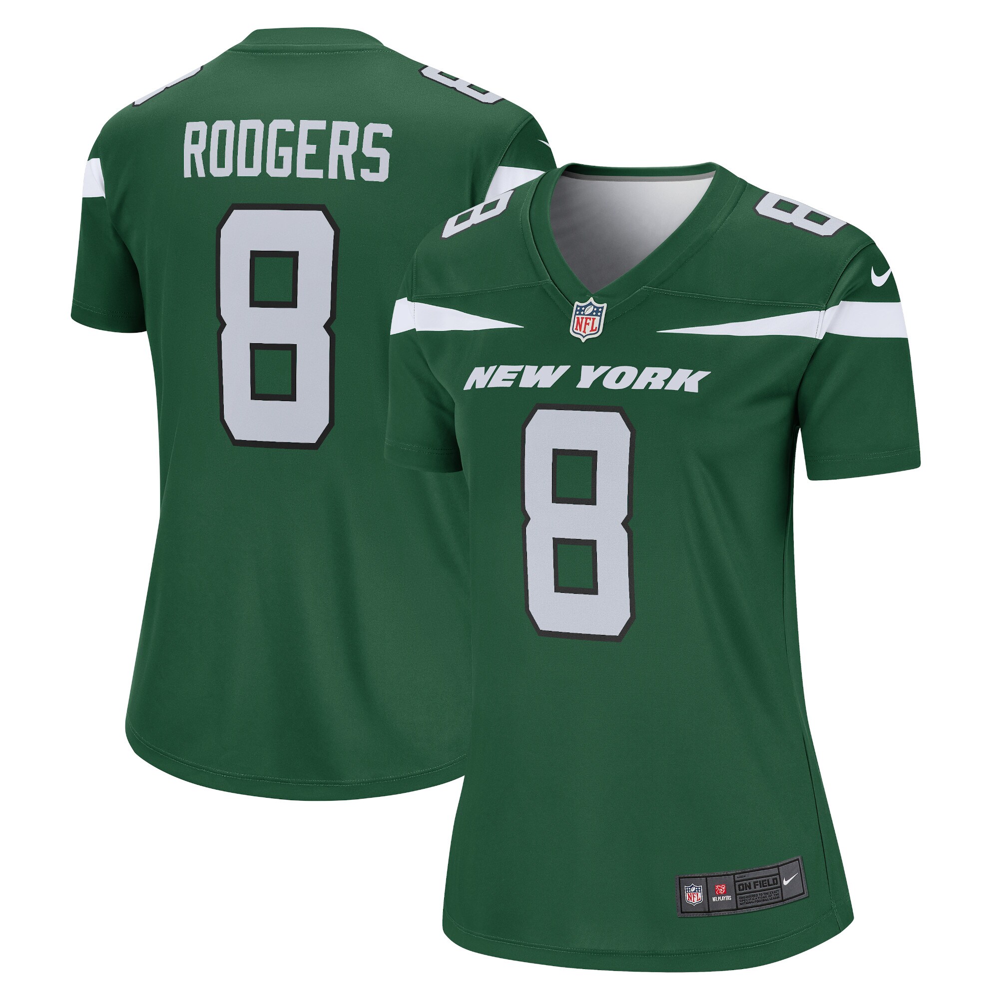 Aaron Rodgers New York Jets Women's Legend Player Jersey – Gotham Green