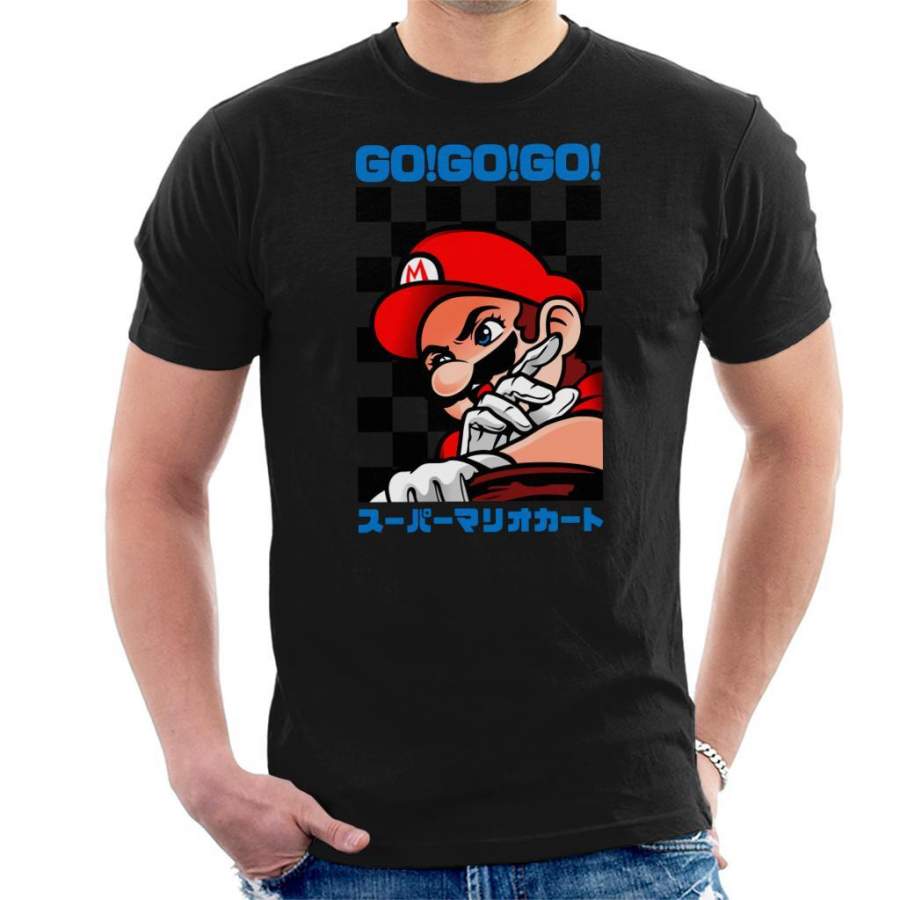 Go Go GO Mario Racing Kart Version III Men’s T-Shirt