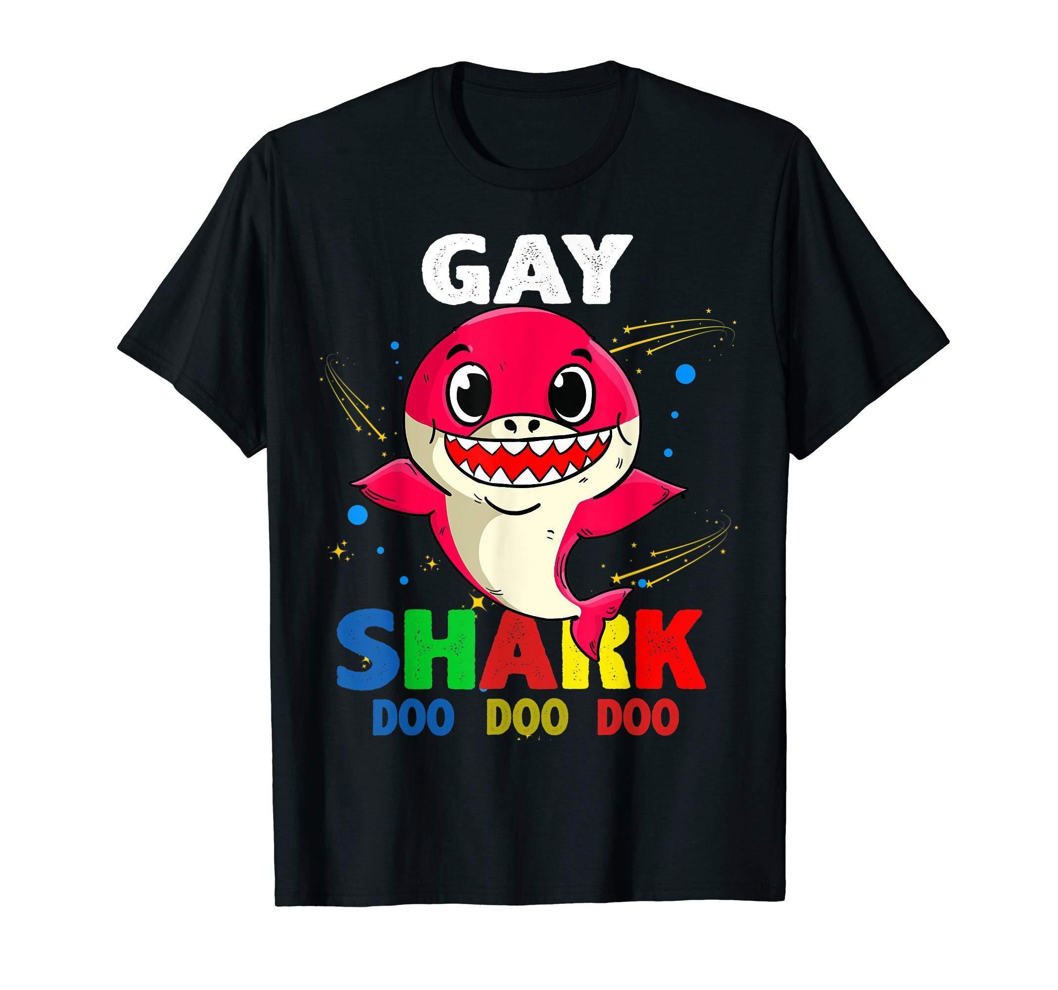 Custom Name Gay Shark Doo Doo Doo Shark Funny T Shirt