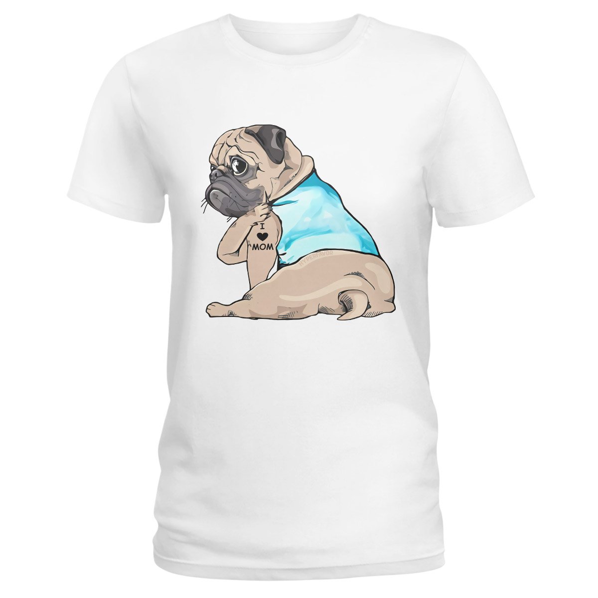 Pug Lovers Shirt 15 Ez01 1009 Ladies T-Shirt