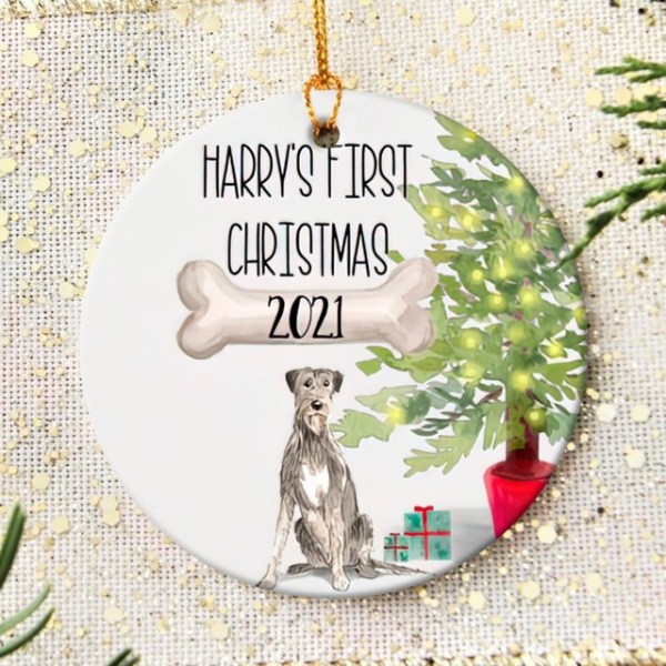 Personalized Irish Setter Dog Puppy’S First Christmas Ornament, Irish Setter Dog Ornament