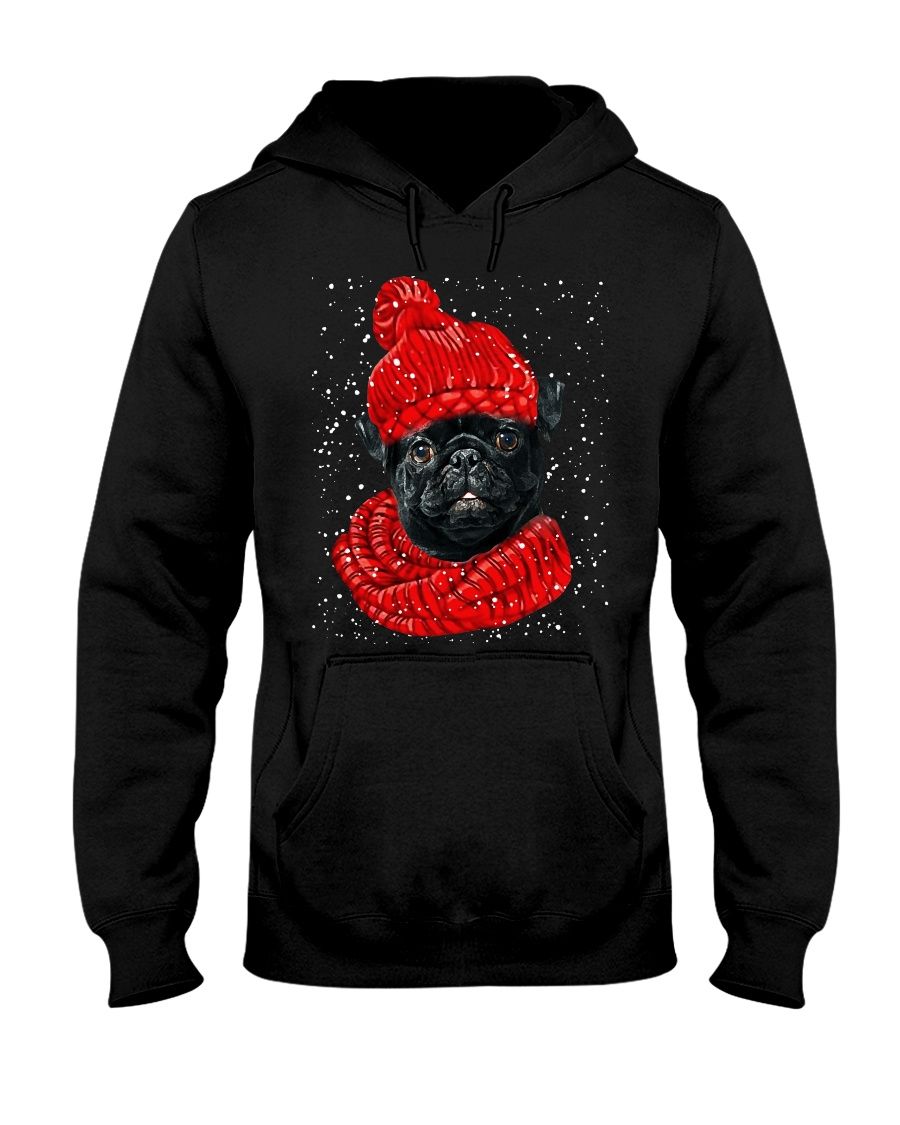 Xmas Hat – Pug 1 Hooded Sweatshirt
