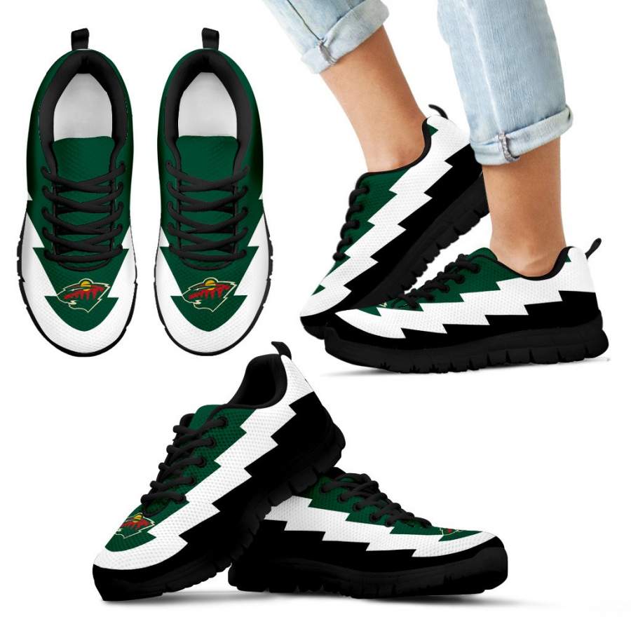 Jagged Saws Creative Draw Minnesota Wild Sneakers