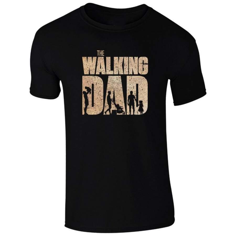 The Walking Dad Parody Father Son Daughter Gift Fathers Day Tshirt Men