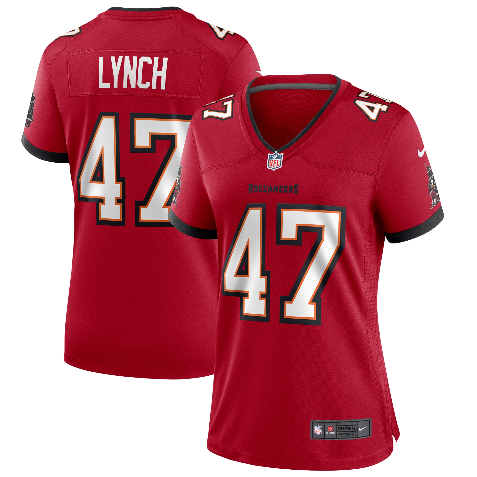 Women’s Tampa Bay Buccaneers John Lynch Red Game Retired Player Jersey