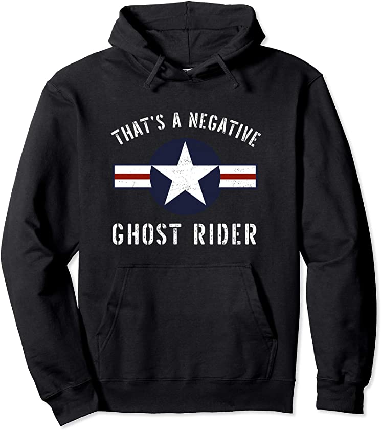 Vintage USAF That’s A Negative Ghost Rider Pullover Hoodie