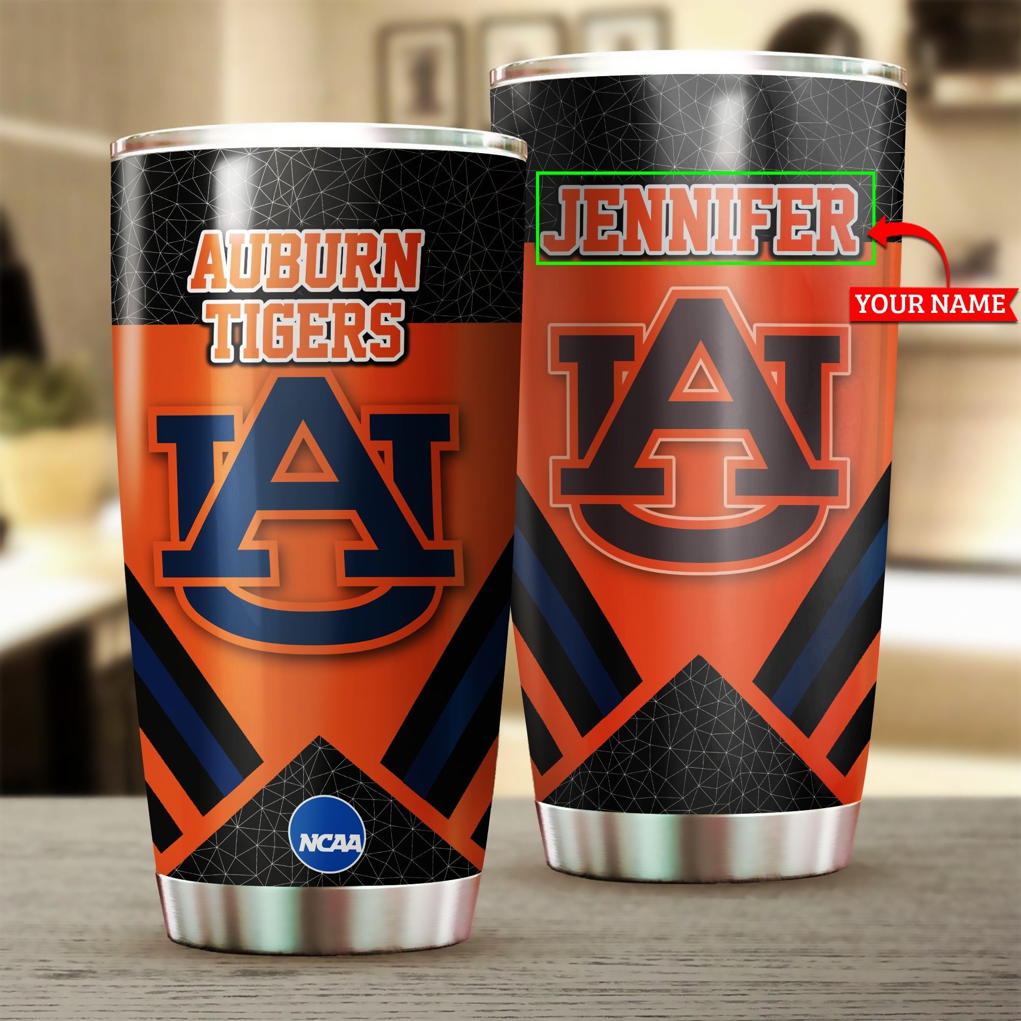 DTT037 Auburn Tigers football Stainless Steel Tumbler