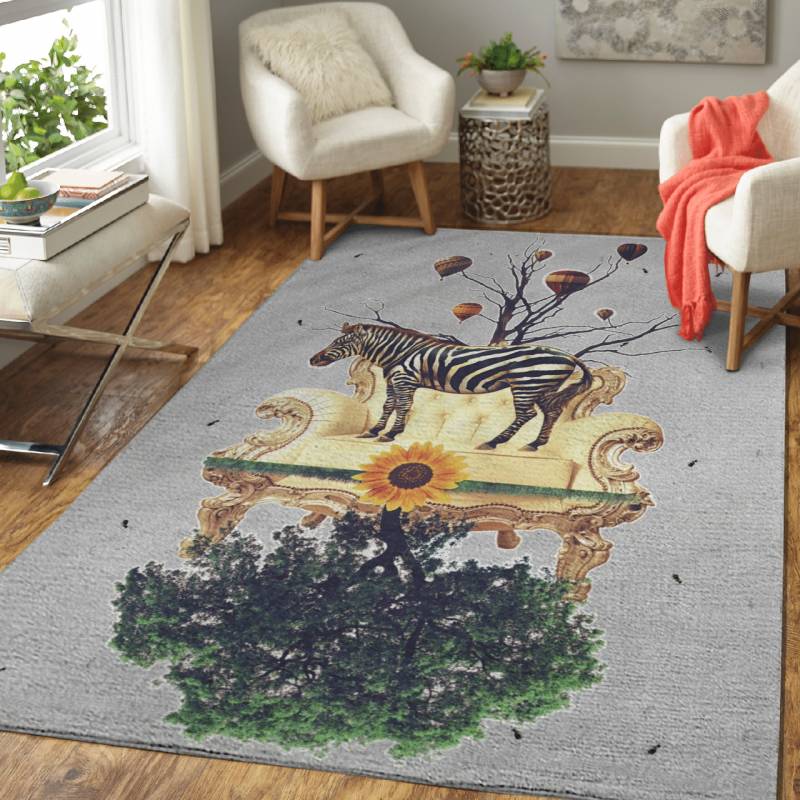 The world upside down – Animals Area Rug Carpet