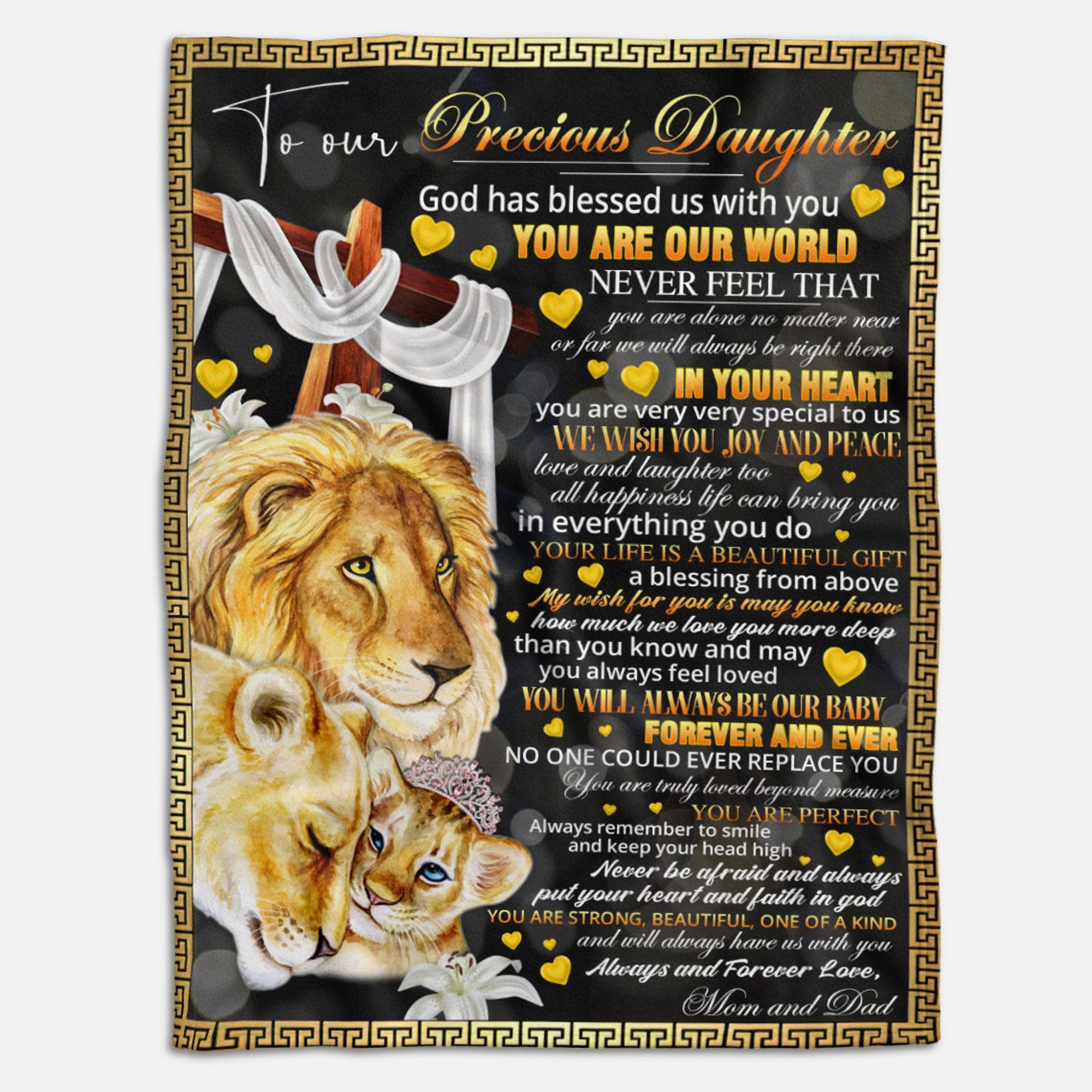 Tmarc Tee Personalized Lion – A Special Gift To Daughter For Her Birthday Or Christmas